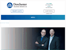 Tablet Screenshot of dorchesterinsurance.ca